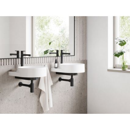 Ravak X070182 - PURI 32.2 cm Basin Mixer, Black