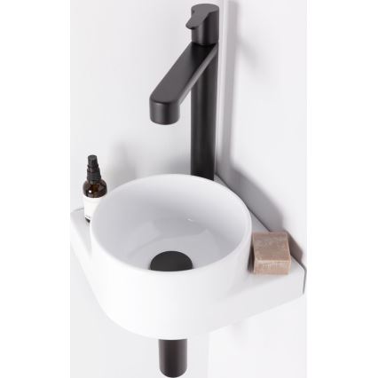 Ravak X070182 - PURI 32.2 cm Basin Mixer, Black