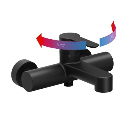 Ravak X070185 - PURI Black Bath Mixer