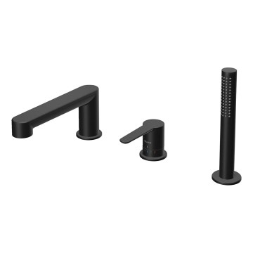 Ravak X070186 - PURI 3-hole bathtub faucet, black