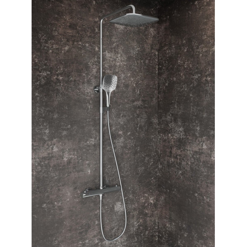 Ravak X070442 - FLAT thermostatic shower set, polished chrome