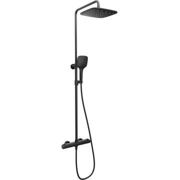 Ravak X070443 - FLAT thermostatic shower set, matte black