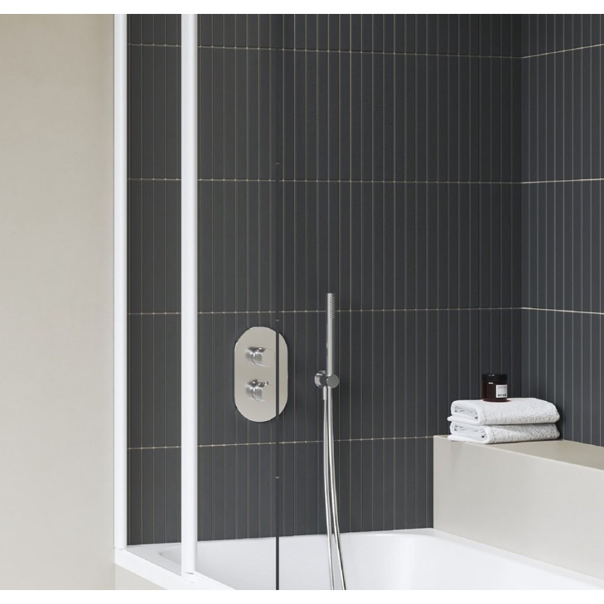 Ravak X070457 - Thermostatic shower mixer for concealed installation CHROME, polished chrome finish