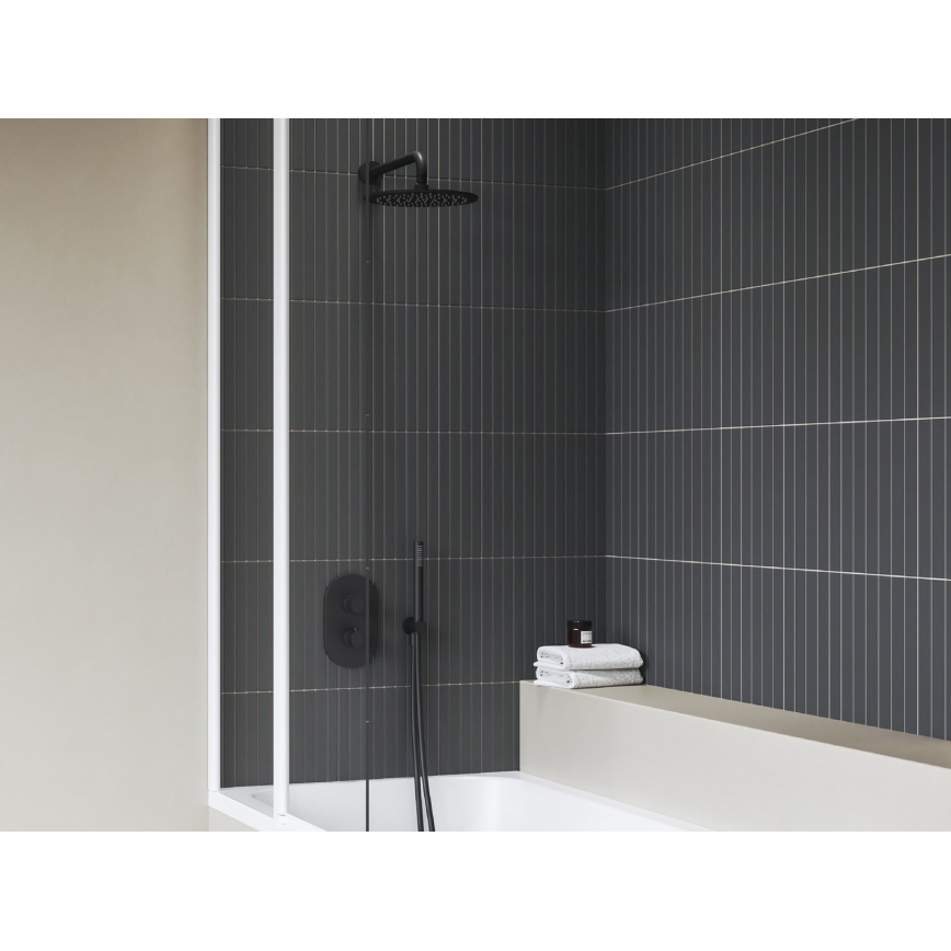 Ravak X070469 - Thermostatic Shower Mixer for Concealed Installation CHROME Black