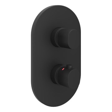 Ravak X070469 - Thermostatic Shower Mixer for Concealed Installation CHROME Black