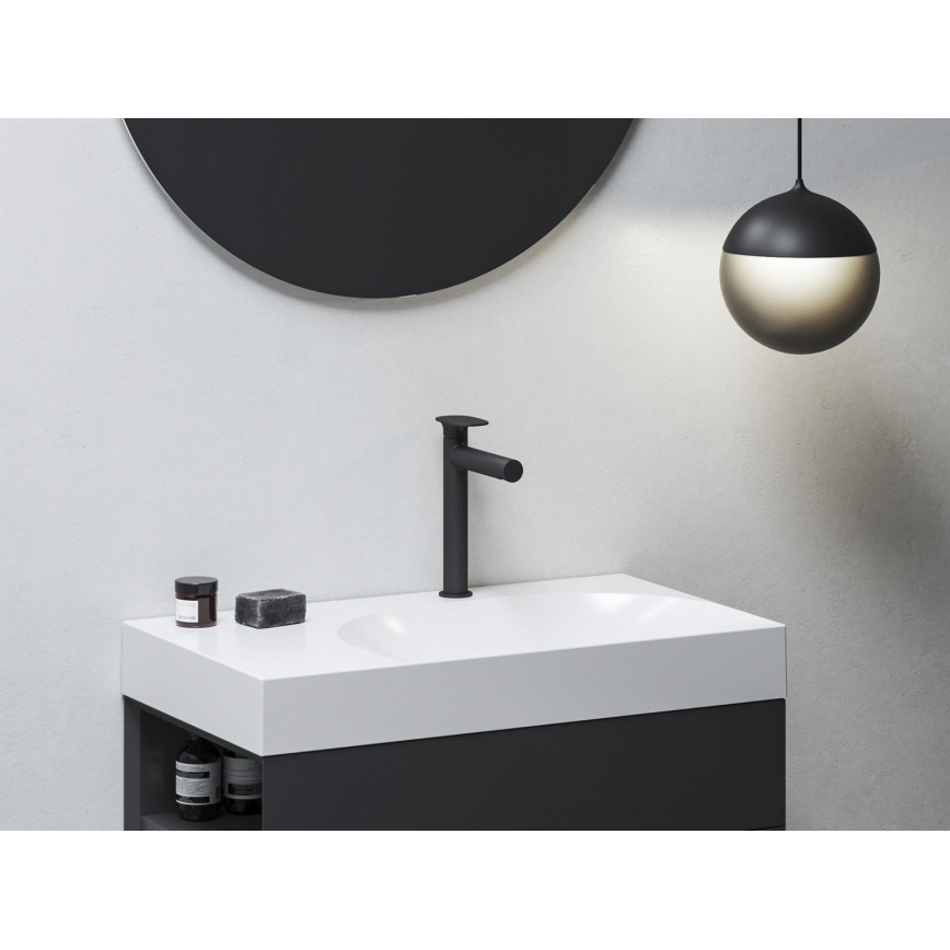 Ravak X070543 - Washbasin mixer SPRING 25,4 cm black