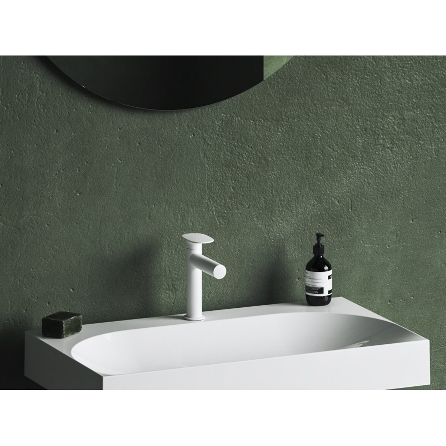 Ravak X070565 - Washbasin mixer SPRING 18,9 cm white