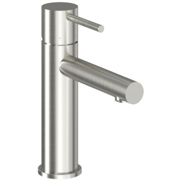 Ravak X070644 - NOX 19 cm Basin Mixer Tap, Brushed Stainless Steel
