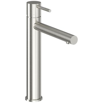 Ravak X070645 - NOX 28 cm Basin Mixer, Brushed Stainless Steel