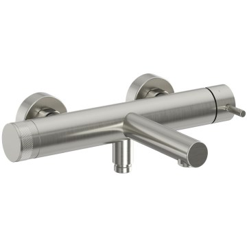 Ravak X070646 - NOX Bath Mixer, Brushed Stainless Steel