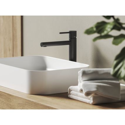 Ravak X070649 - NOX 28 cm Matte Black Basin Mixer