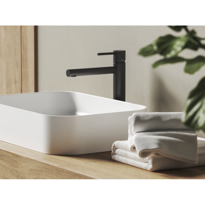 Ravak X070649 - NOX 28 cm Matte Black Basin Mixer