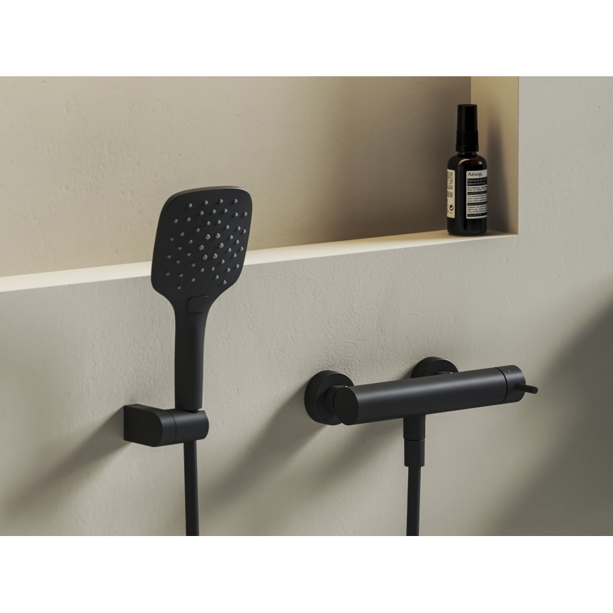 Ravak X070651 - NOX Shower Mixer, Matte Black