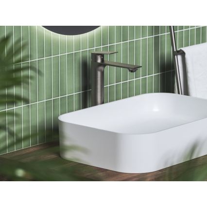 Ravak X070653 - PLAN 30 cm Basin Mixer, Brushed Graphite