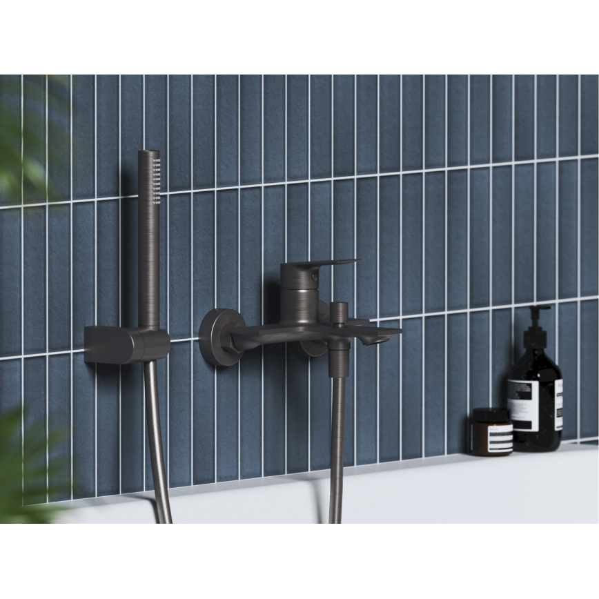 Ravak X070654 - PLAN bath faucet brushed graphite