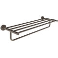 Ravak X07P1331 - KONA 60 cm Wall-Mounted Towel Rail, Brushed Graphite