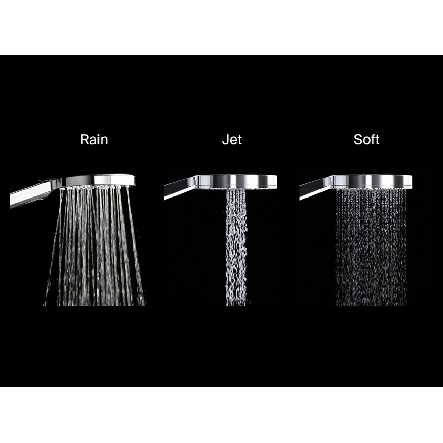 Ravak X07P177 - Polished chrome shower set