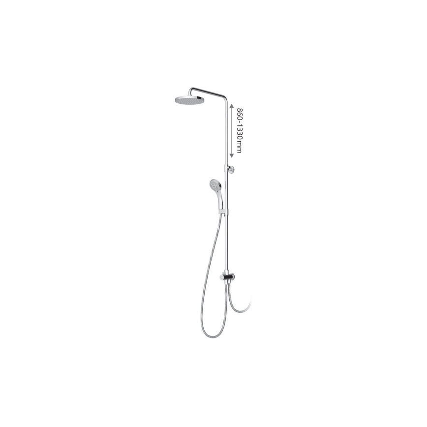 Ravak X07P232 - Shower set in polished chrome