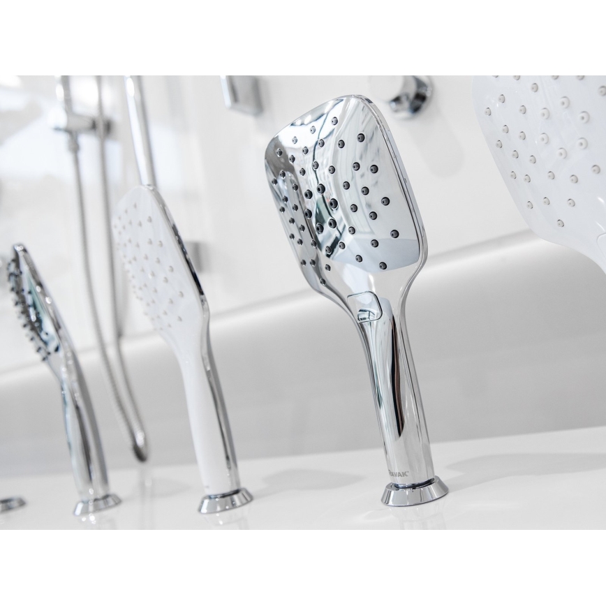 Ravak X07P348 - Polished Chrome Hand Shower with Push Button