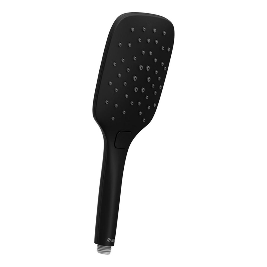 Ravak X07P569 - Handheld shower with button, black
