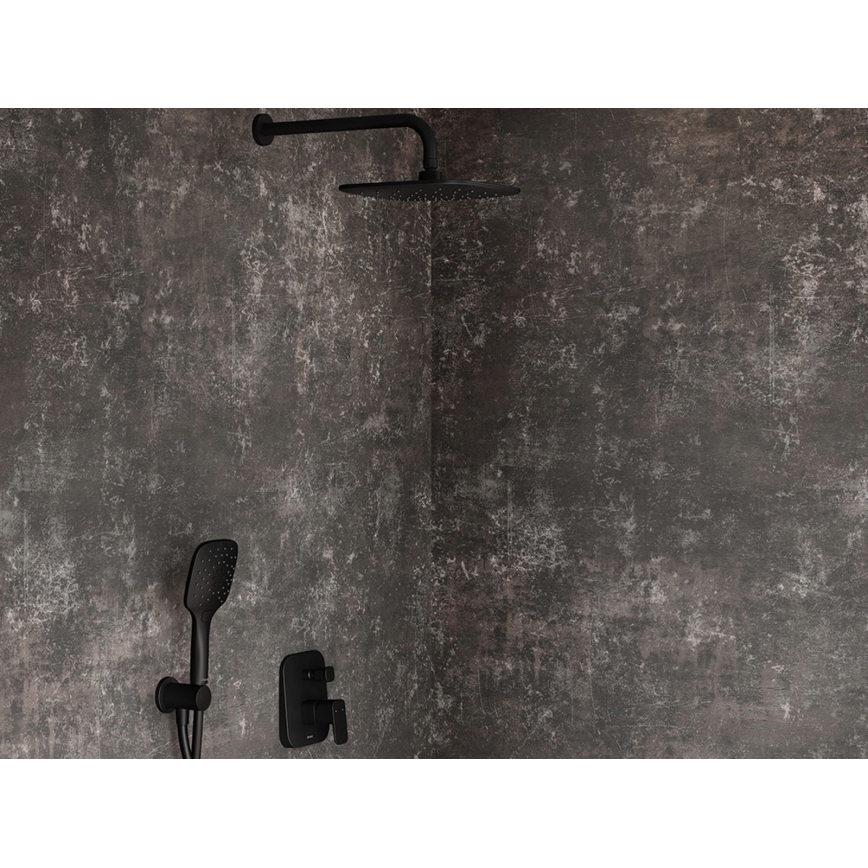 Ravak X07P569 - Handheld shower with button, black