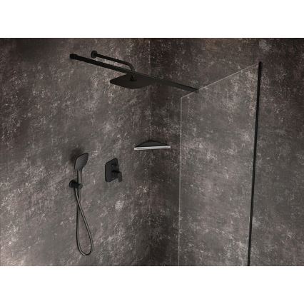 Ravak X07P569 - Handheld shower with button, black