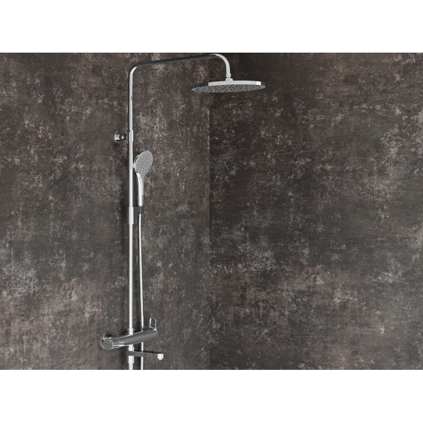 Ravak X07P642 - Shower set with mixer, polished chrome