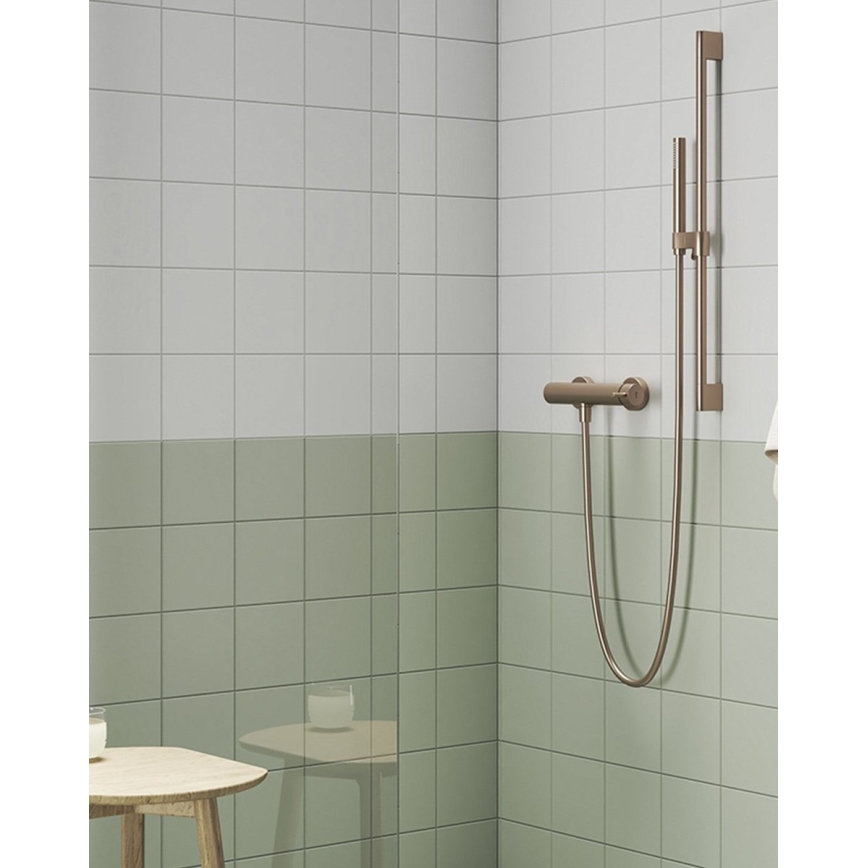 Ravak X07P715 - 70 cm Brushed Gold Shower Rail