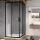Ravak X1LM70300Z1 - BLIX SLIM 90 x 90 cm four-panel corner shower enclosure, black
