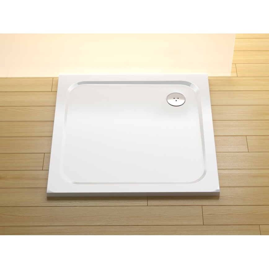 Ravak XA047701010 - PERSEUS 90x90 cm square shower tray, white