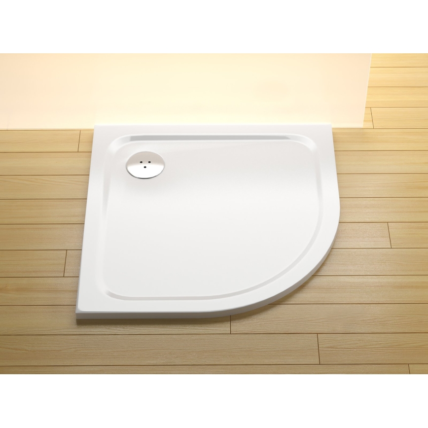 Ravak XA244401010 - ELIPSO Quadrant Shower Tray 80x80 cm White