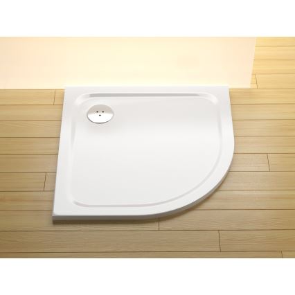 Ravak XA247701010 - ELIPSO quadrant shower tray, 90 x 90 cm, white