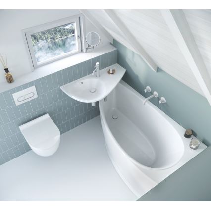 Ravak XJ1P1100000 - AVOCADO 85x45 cm Wall-hung basin, cast marble/white