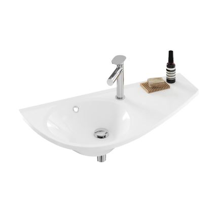 Ravak XJ1P1100000 - AVOCADO 85x45 cm Wall-hung basin, cast marble/white