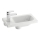 Ravak XJGL1100000 - CHROME wall-hung basin 40 x 22 cm cast marble/white