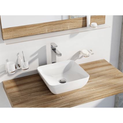 Ravak XJX01138001 - UNI SLIM 38x38 cm Countertop Basin, Ceramic/White