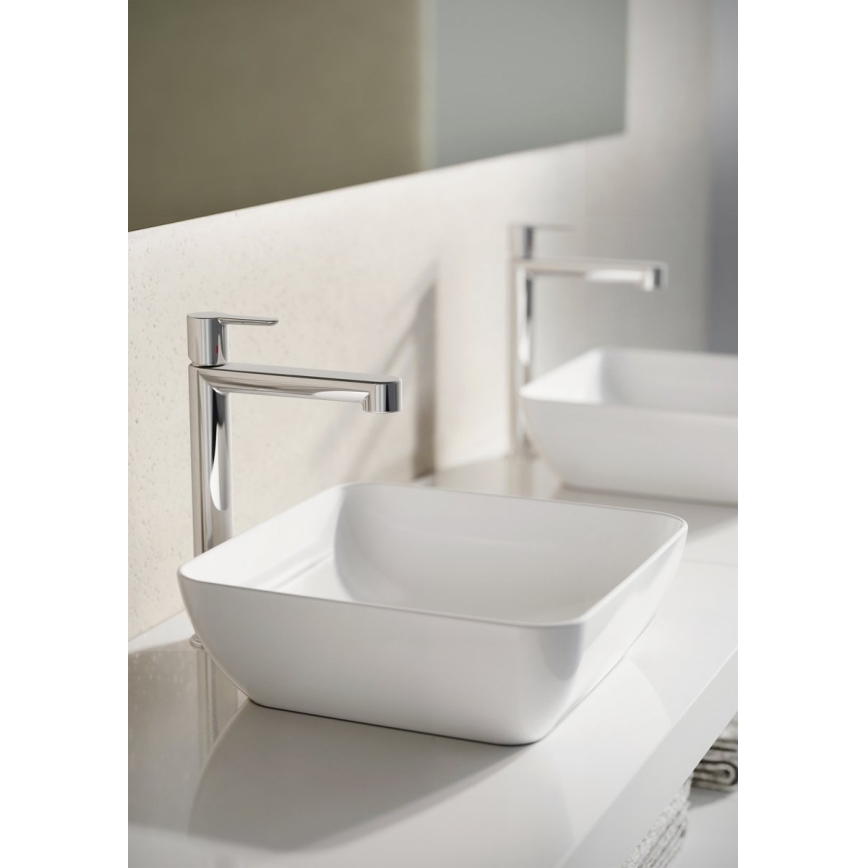 Ravak XJX01138001 - UNI SLIM 38x38 cm Countertop Basin, Ceramic/White
