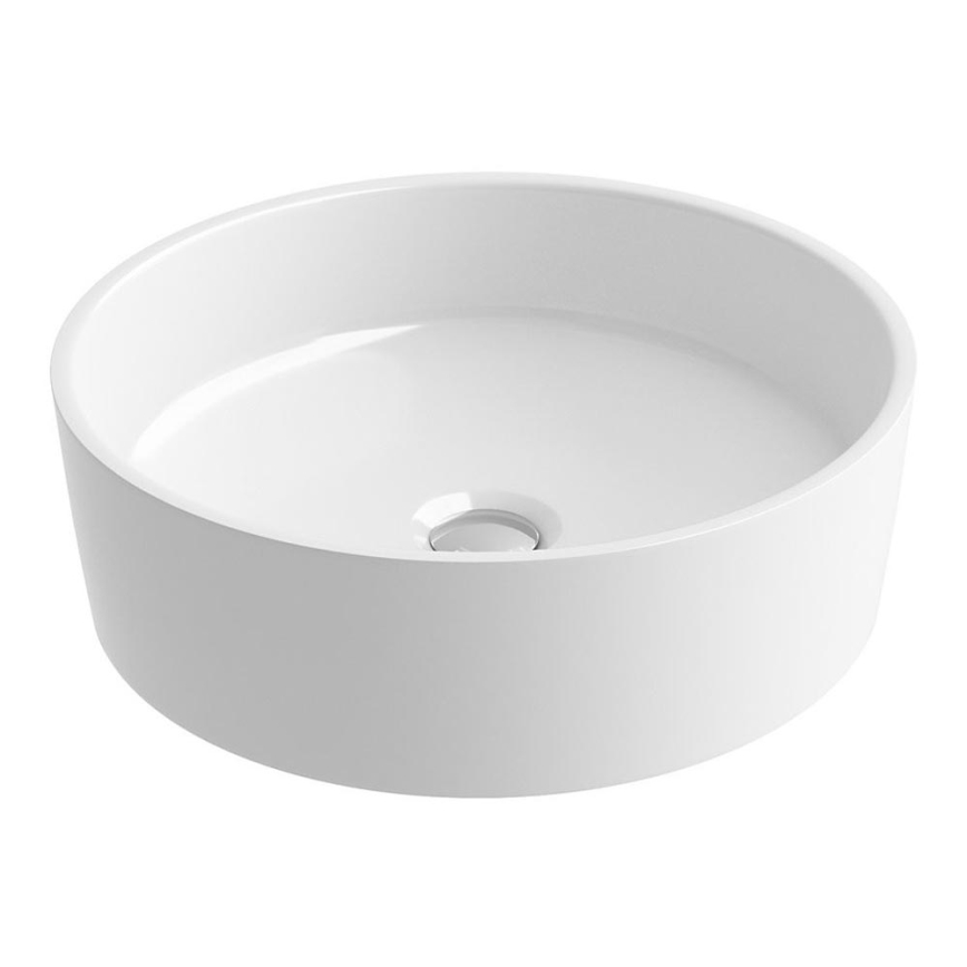 Ravak XJX01140001 - UNI countertop washbasin Ø 40 cm ceramic/white