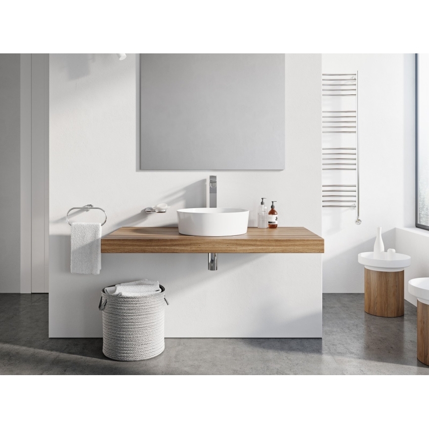Ravak XJX01140001 - UNI countertop washbasin Ø 40 cm ceramic/white