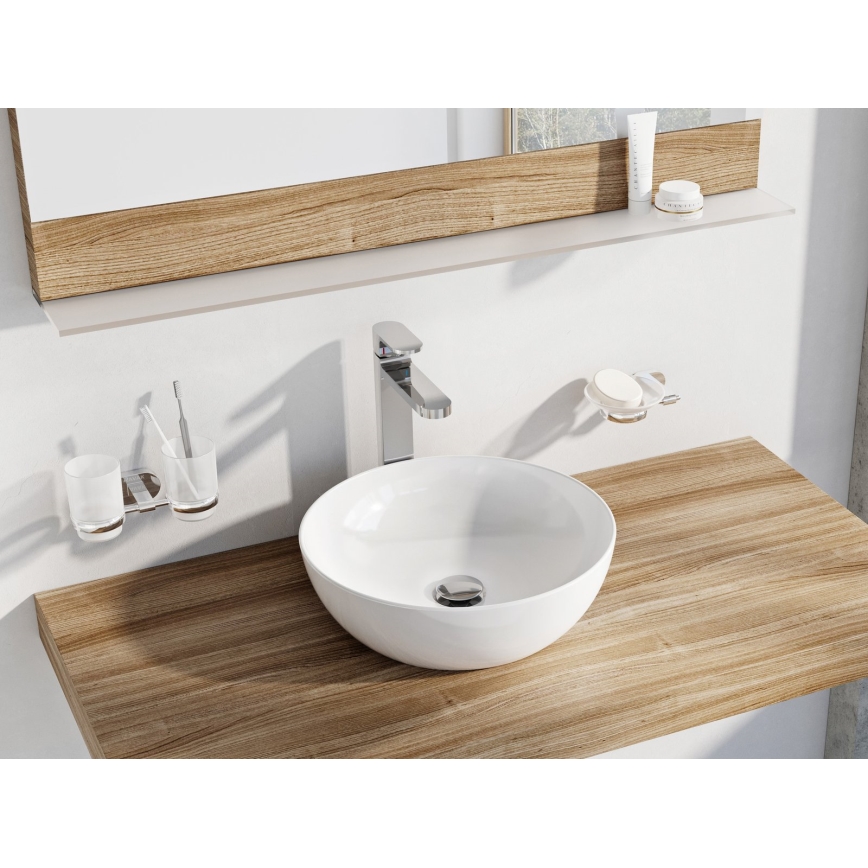 Ravak XJX01140003 - UNI SLIM countertop basin Ø 40 cm ceramic/white