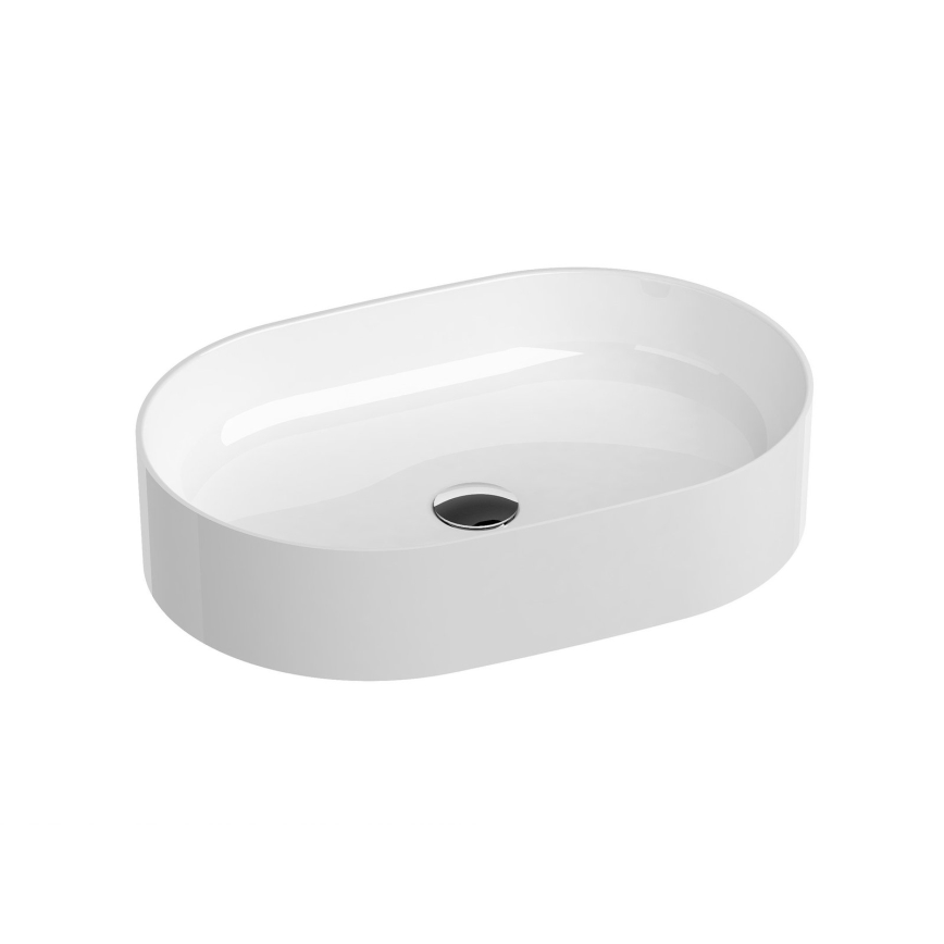 Ravak XJX01155001 - CERAMIC SLIM 55x37 cm countertop washbasin ceramic/white