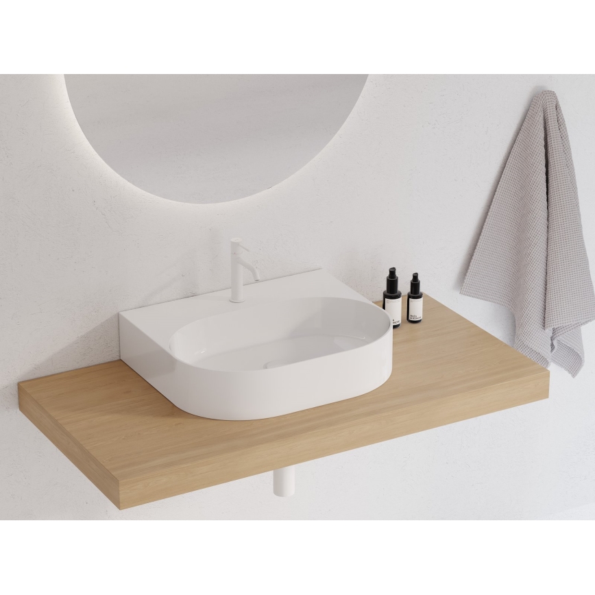 Ravak XJX01155004 - CERAMIC SLIM Countertop Basin 55x45 cm, ceramic/white