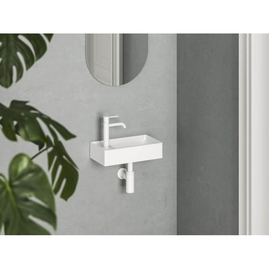 Ravak XJXL1240000 - VEDA wall-hung basin 40.8 x 22.2 cm ceramic/white