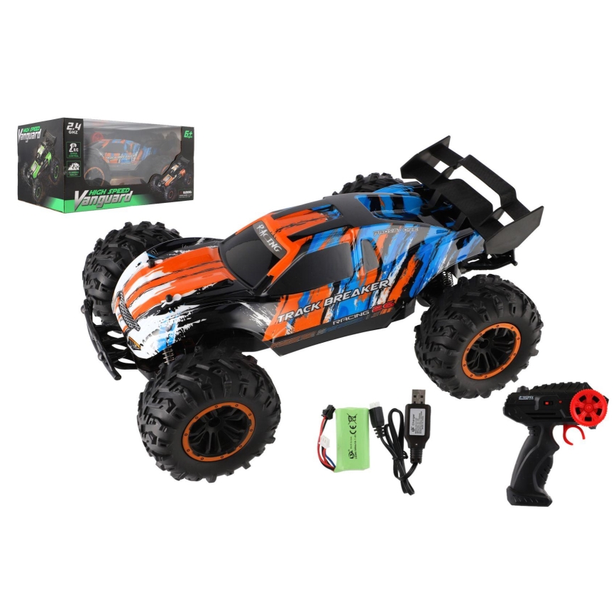 RC Remote-Controlled Buggy, 7.4 V / 500 mAh — Blue/Orange