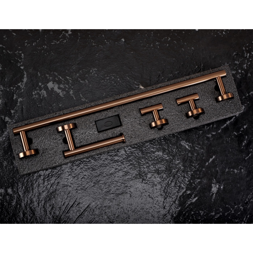 REA-05002 - ARI Brushed Copper Bathroom Accessory Set