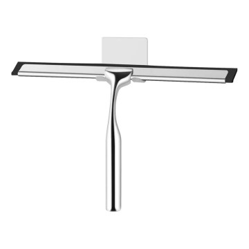 REA-70000 - Polished Chrome Glass Squeegee with Holder