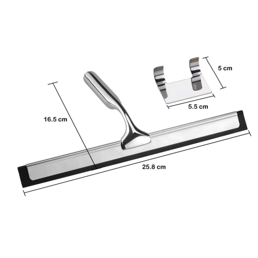 REA-72065 - Brushed Copper Finish Glass Squeegee with Holder