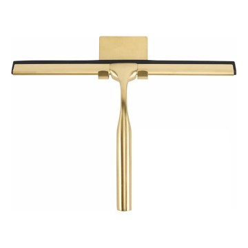 REA-72069 - Brushed Gold Glass Squeegee with Holder