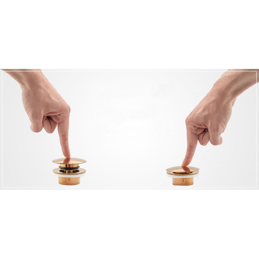 REA-A2360 - CLICK-CLACK Basin Waste, Ø 6.4 cm, Gold