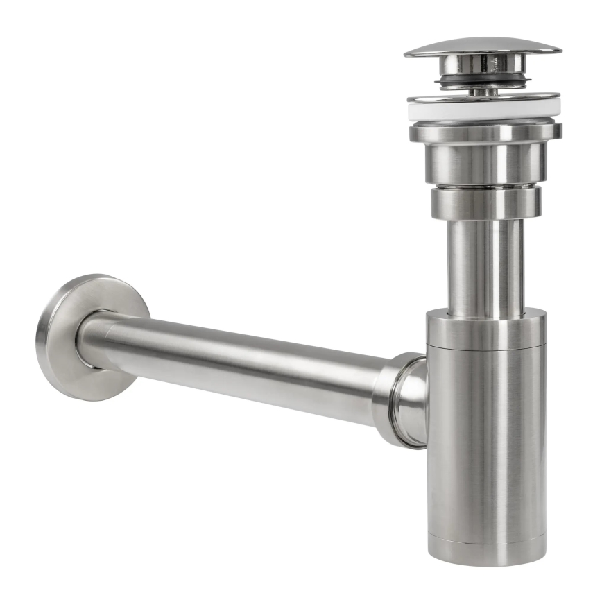 REA-A4400 - Washbasin trap with CLICK-CLACK waste, Ø 6.4 cm, nickel